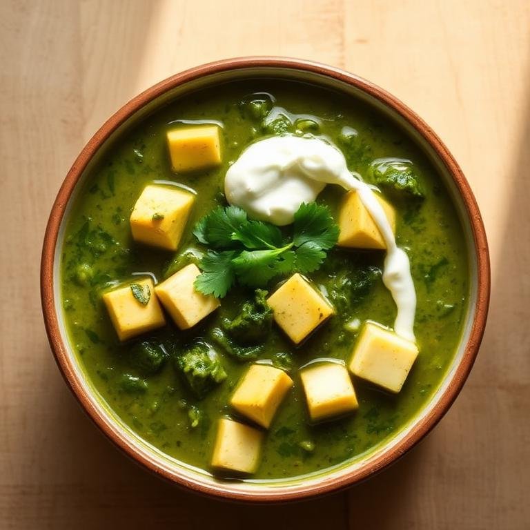 Halal Healthy Spinach Paneer Curry (Light)