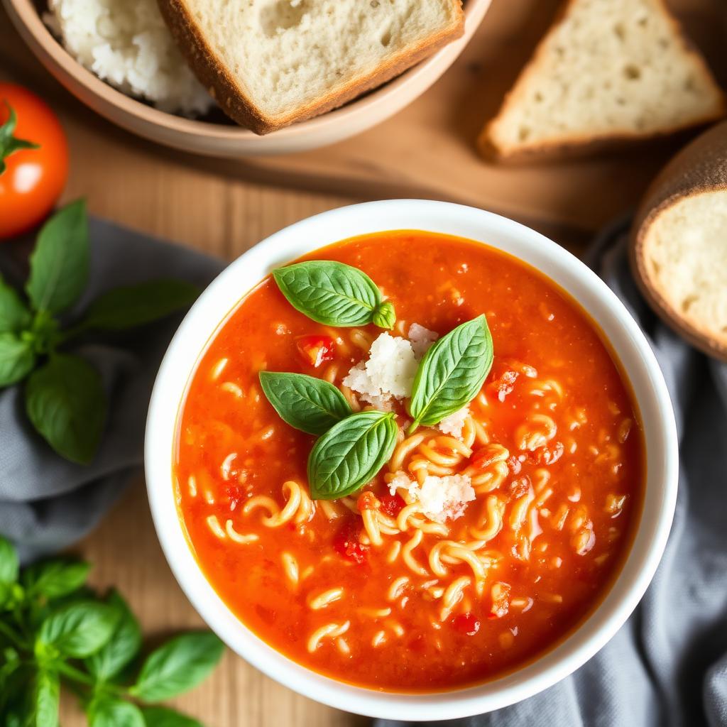 Halal Healthy Tomato Orzo Soup