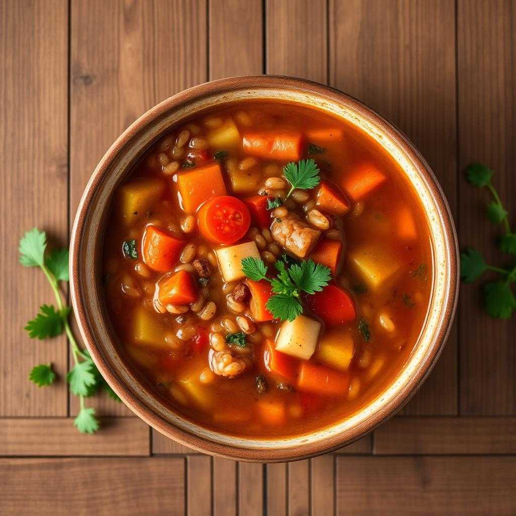 Halal Healthy Vegetable Barley Soup (One-Pot)
