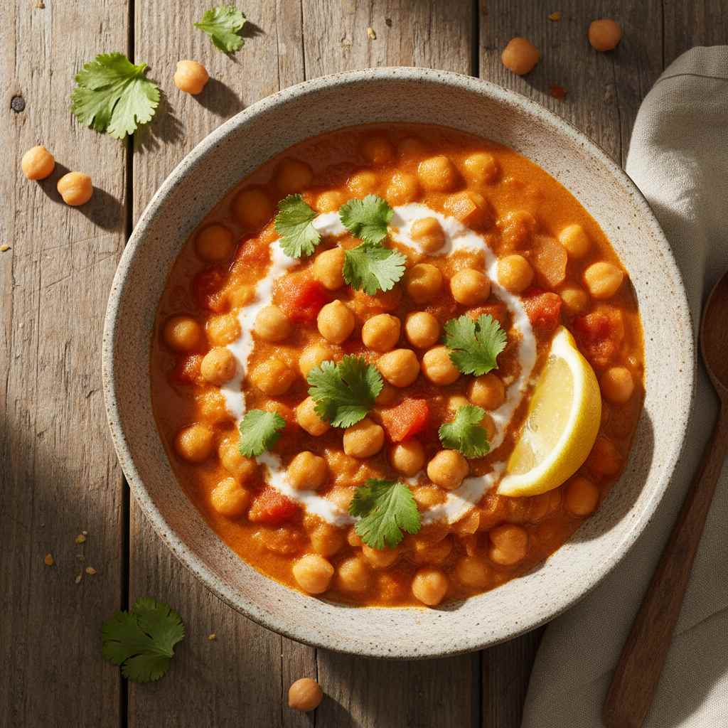 Halal Healthy Vegetarian Chickpea Curry (Easy One Pot)