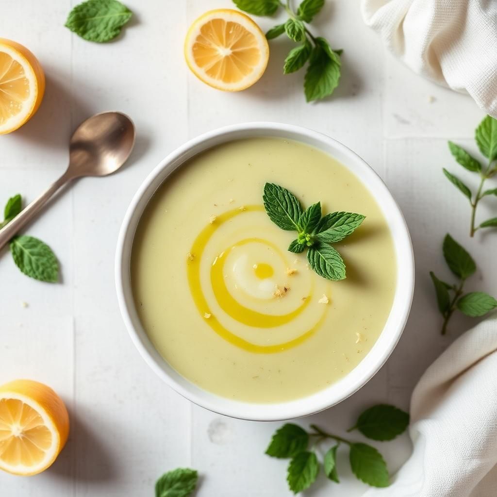 Halal Healthy Zucchini Lemon Soup