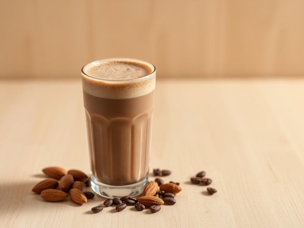 Halal High Protein Almond Butter Mocha Shake Recipe
