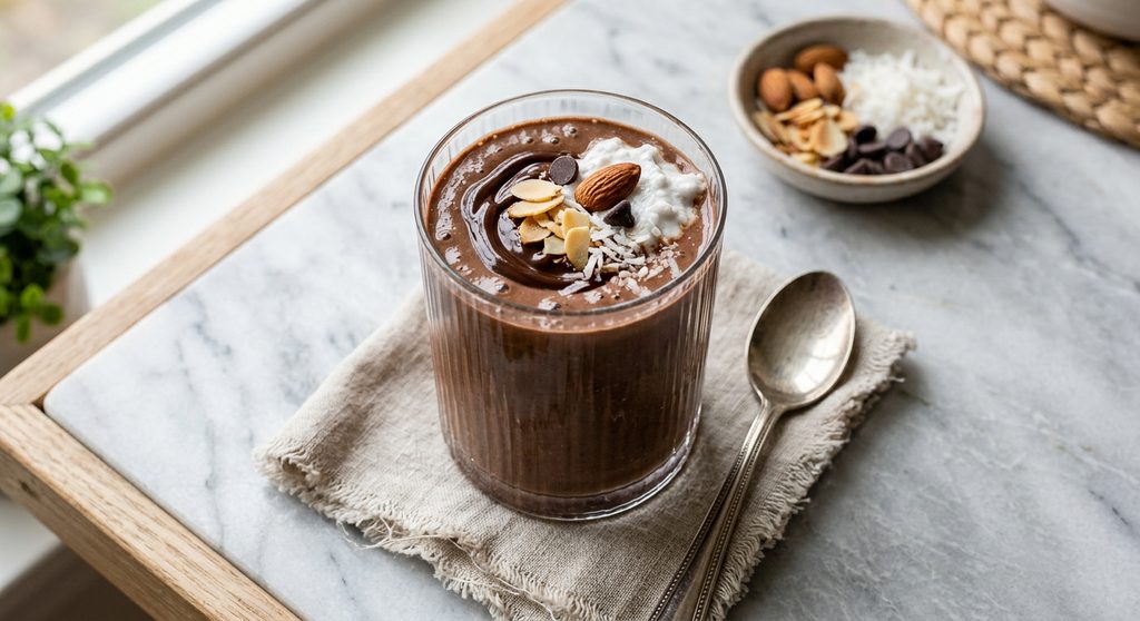 Halal High Protein Almond Joy Chocolate Smoothie
