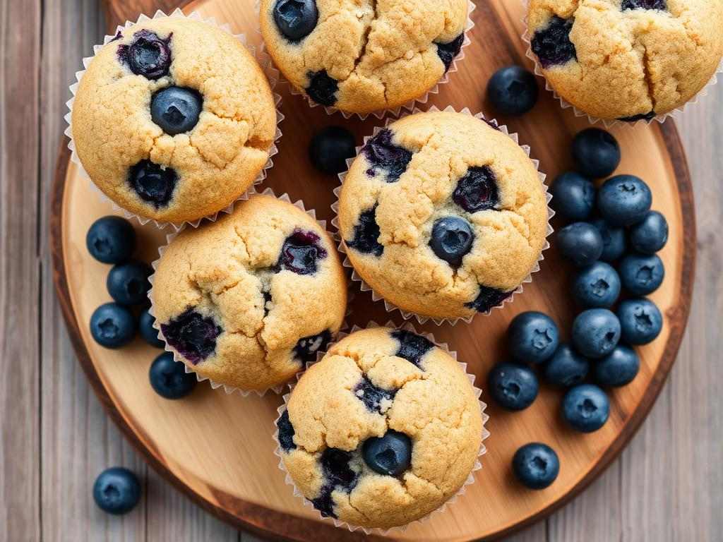 Halal High Protein Blueberry Cottage Cheese Muffins Recipe