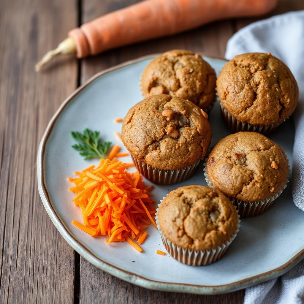 Halal High Protein Carrot Zucchini Muffins Recipe