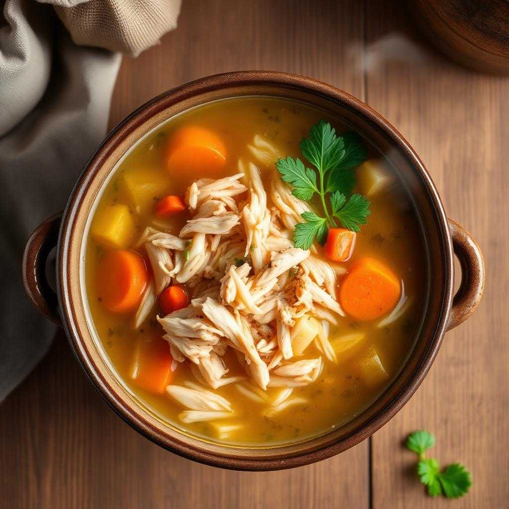 Halal High Protein Chicken Rice Soup