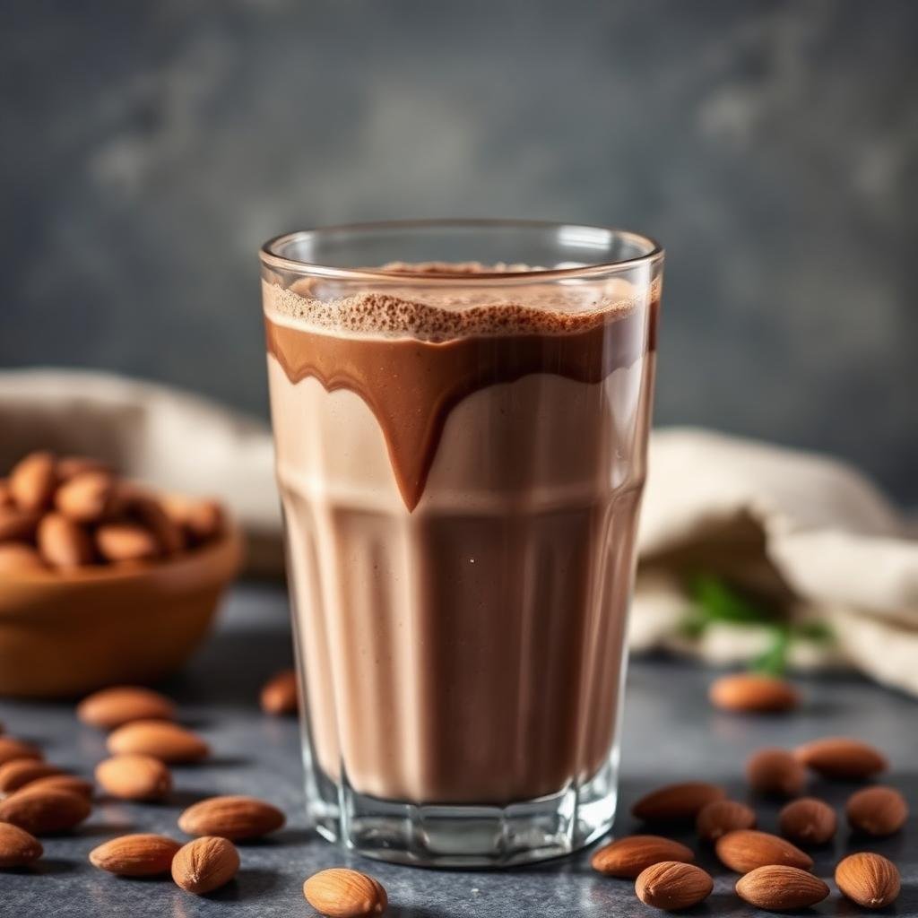 Halal High Protein Chocolate Almond Milk Drink Recipe