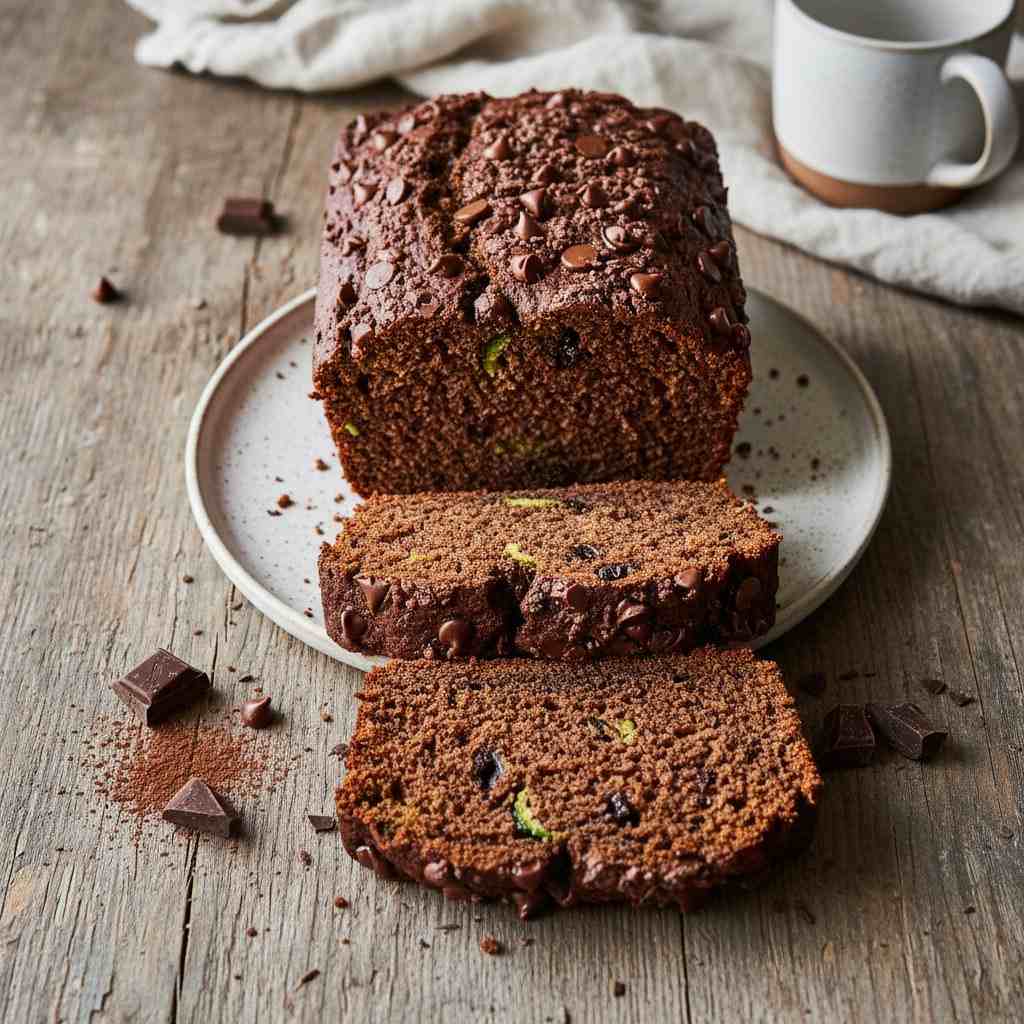 Halal High Protein Chocolate Zucchini Bread Recipe