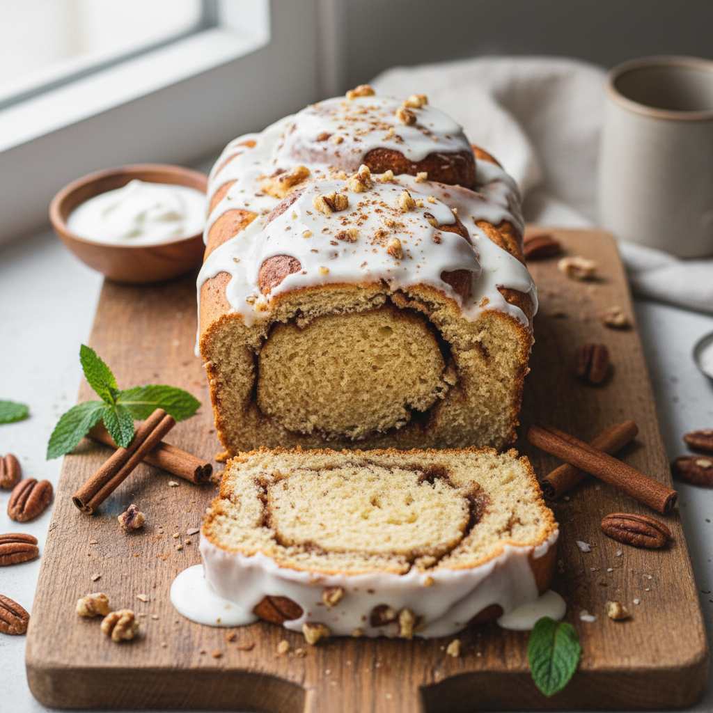 Halal High Protein Cinnamon Roll Bread (Healthy) Recipe