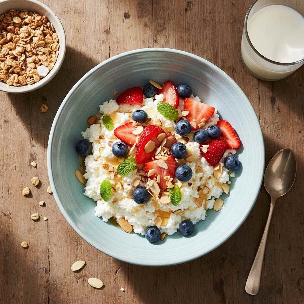 Halal High Protein Cottage Cheese Bowl Recipe