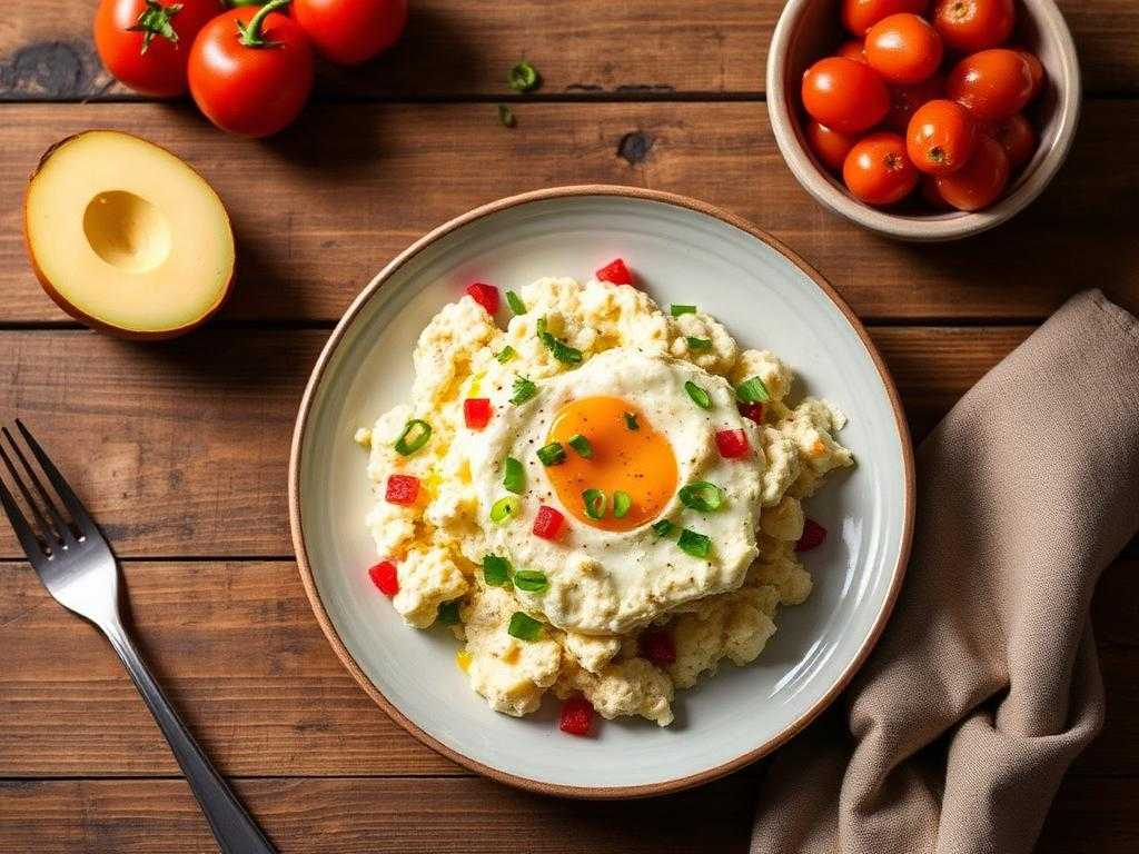 Halal High Protein Cottage Cheese Egg White Scramble Recipe