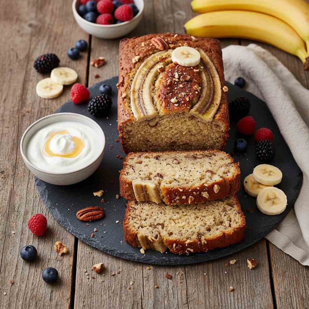 Halal High Protein Greek Yogurt Banana Bread Recipe