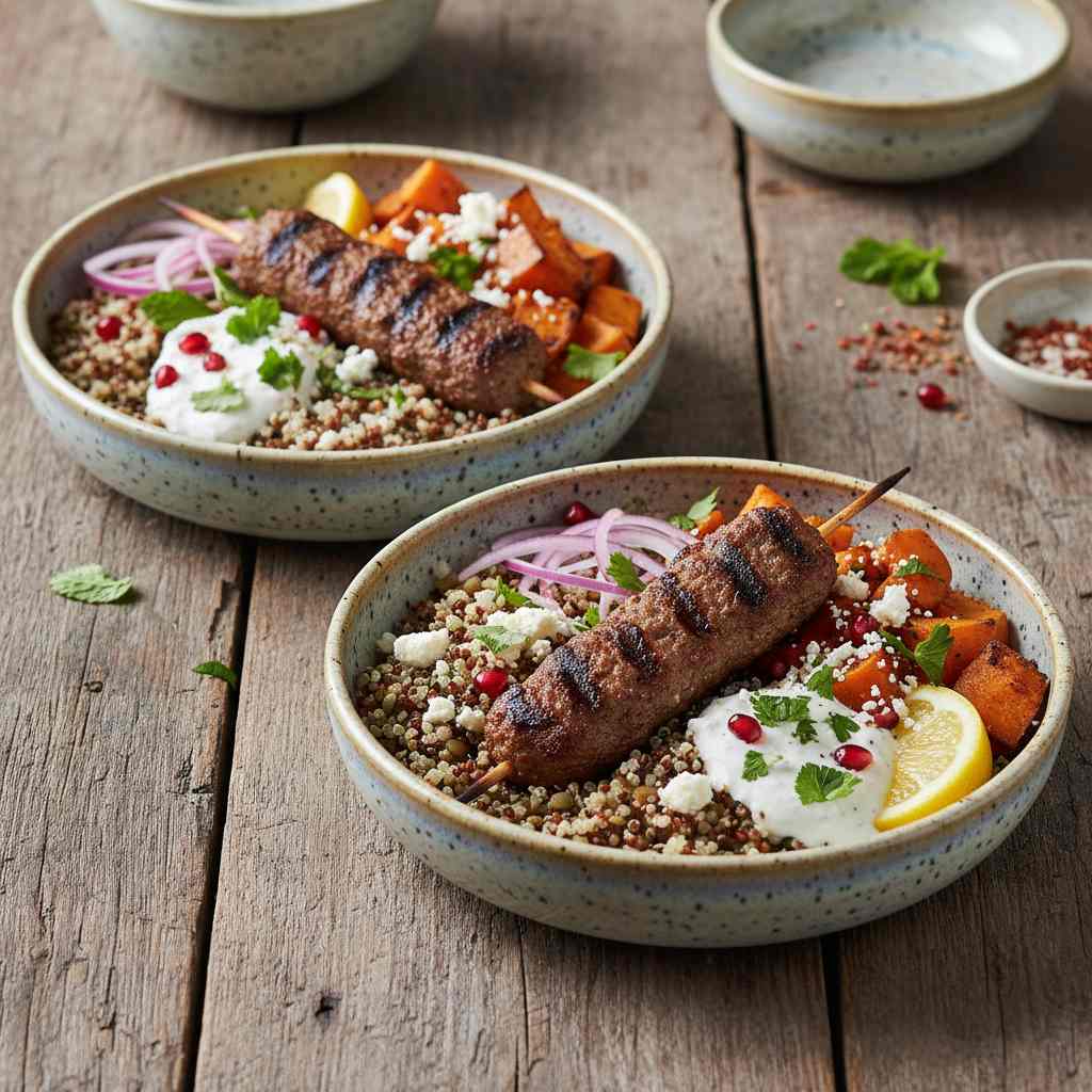 Halal High Protein Lamb Kofta Bowls Recipe