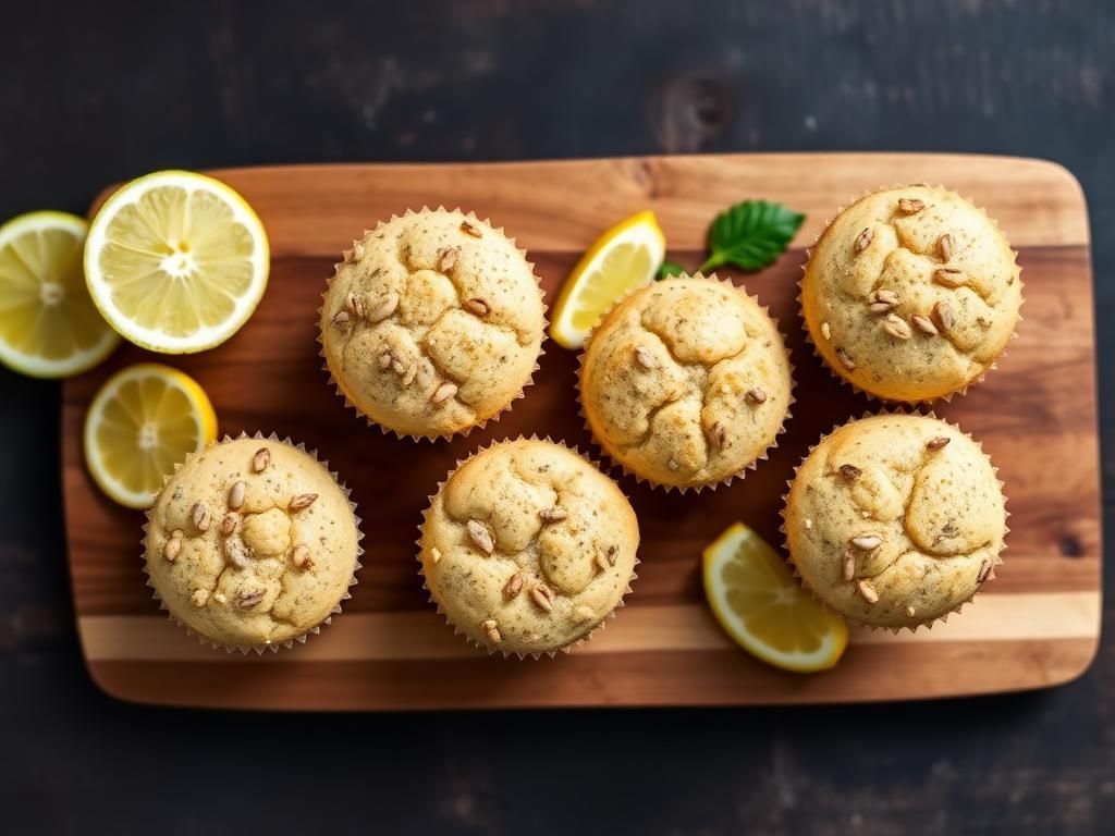 Halal High Protein Lemon Poppy Seed Muffins Recipe