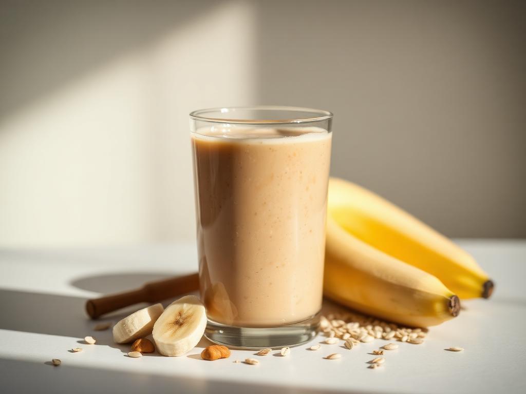 Halal High Protein Peanut Butter Banana Oat Drink Recipe