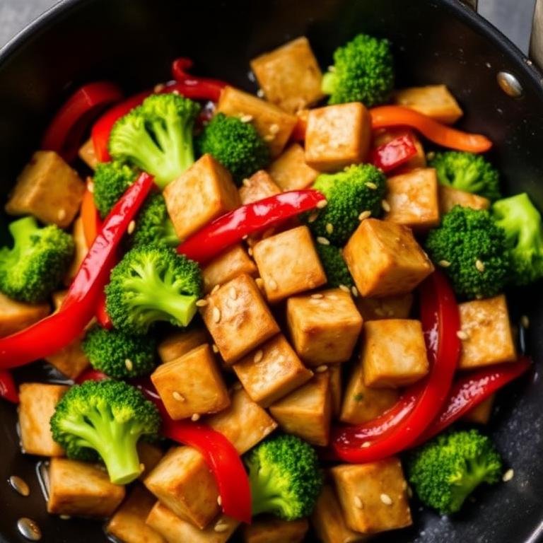 Halal High Protein Tempeh Stir Fry (Vegetarian)