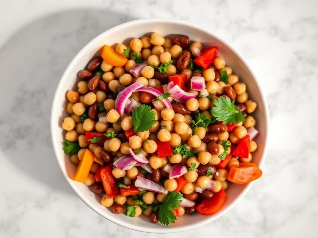 Halal High Protein Three Bean Salad Recipe