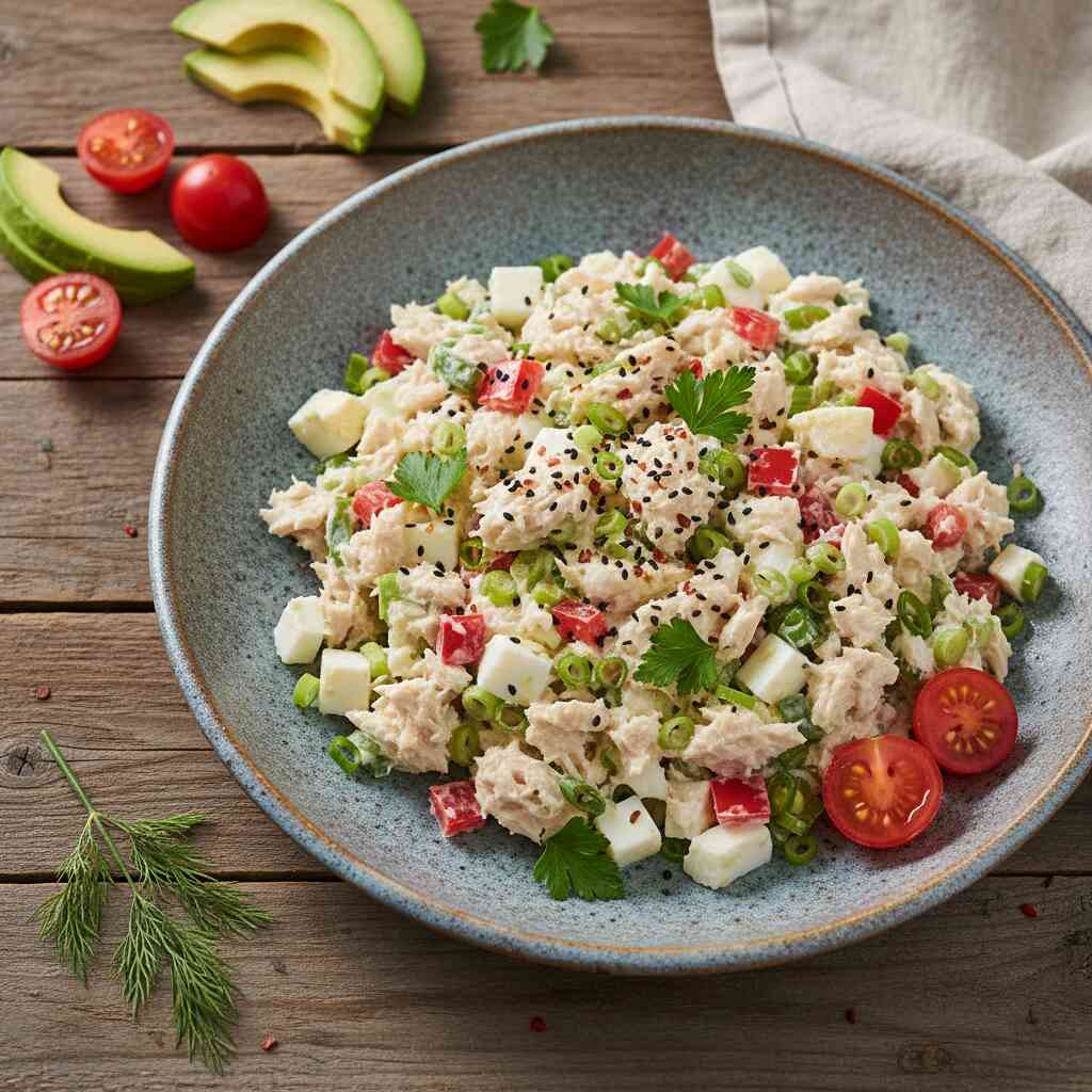 Halal High Protein Tuna Egg White Salad