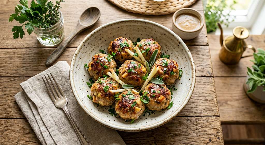 Halal High Protein Turkey Apple Breakfast Meatballs Recipe