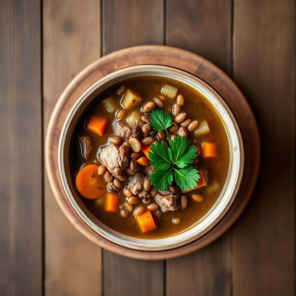 Halal High Protein Turkey Lentil Soup