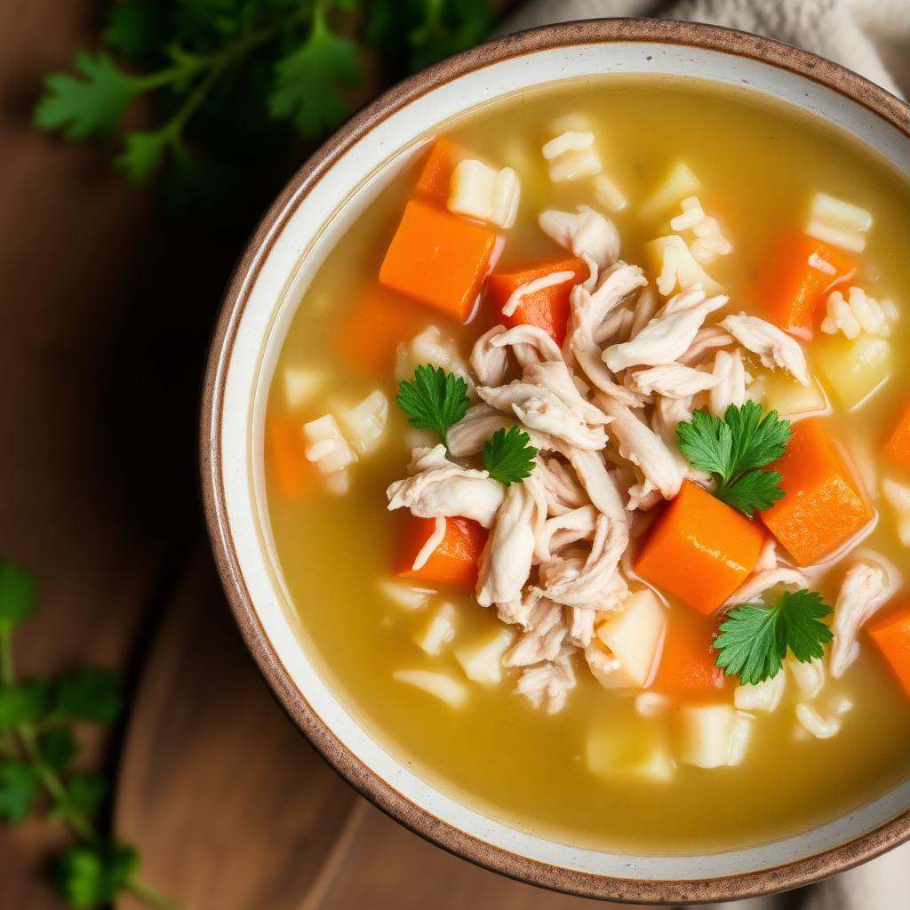 Halal High Protein Turkey Rice Soup