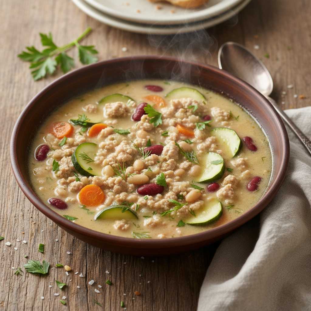 Halal High Protein Turkey Vegetable Soup