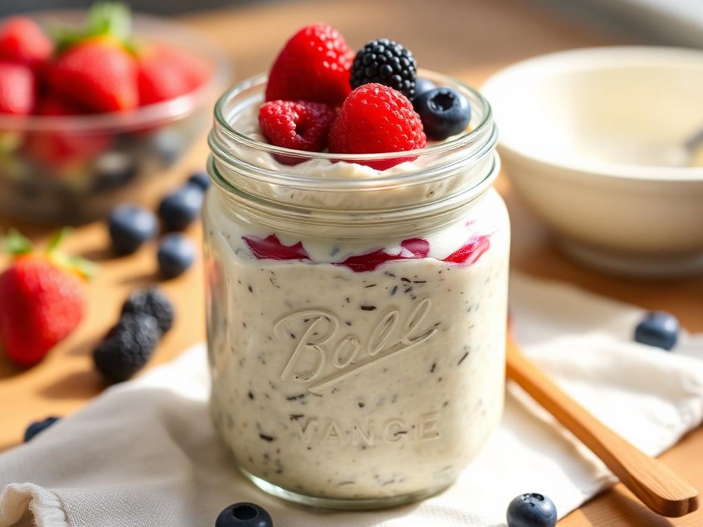 Halal High Protein Vanilla Bean Overnight Oats Recipe