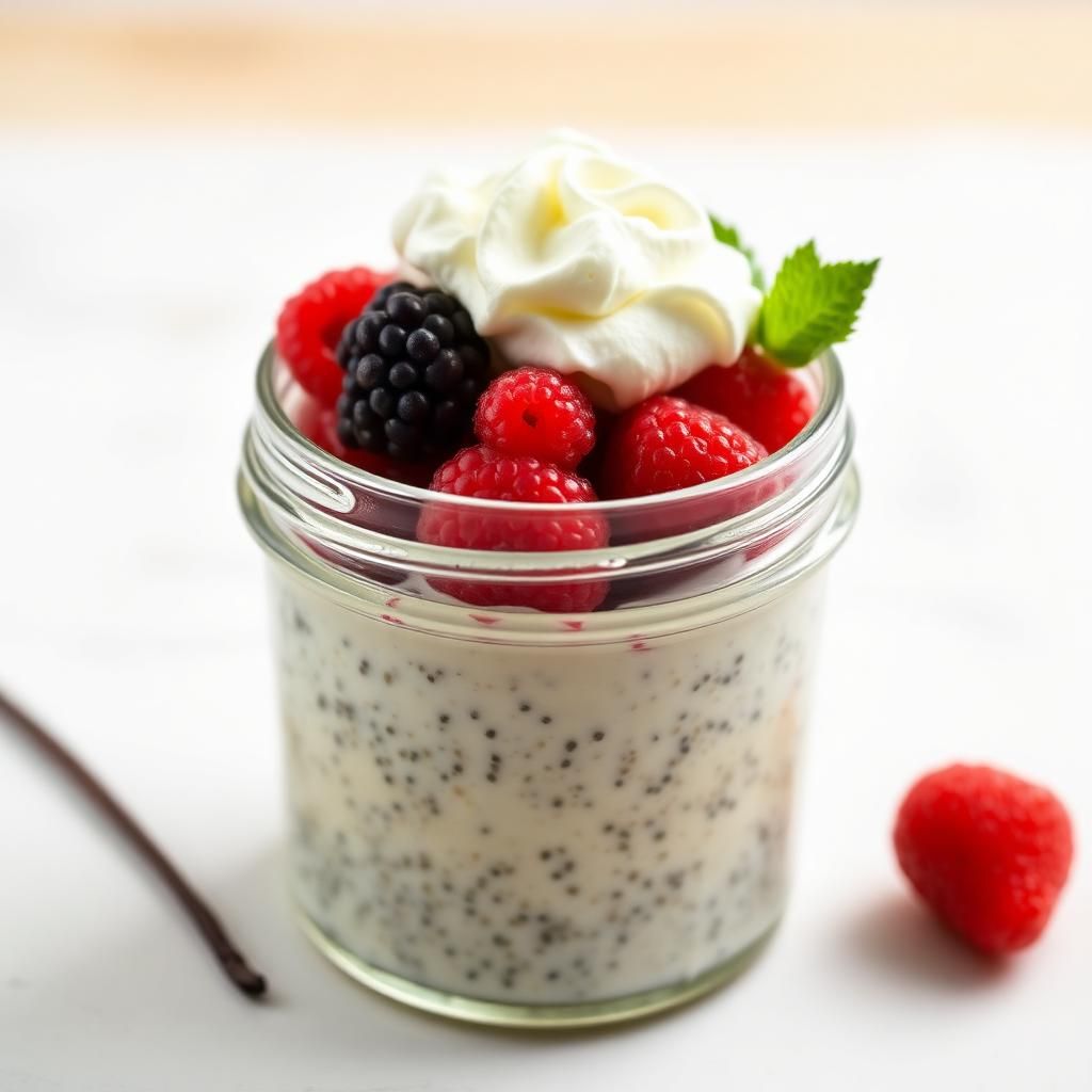 Halal High Protein Vanilla Chia Pudding Recipe