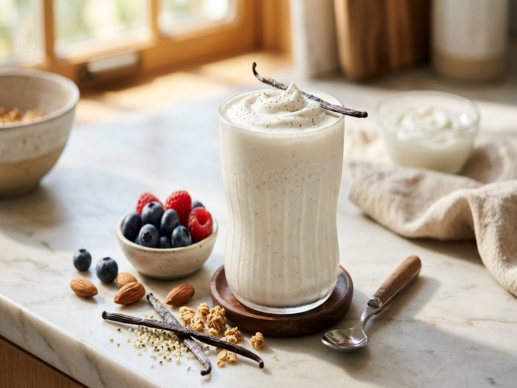 Halal High Protein Vanilla Greek Yogurt Drink Recipe