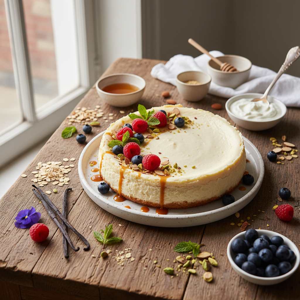 Halal High Protein Vanilla Protein Cheesecake Recipe