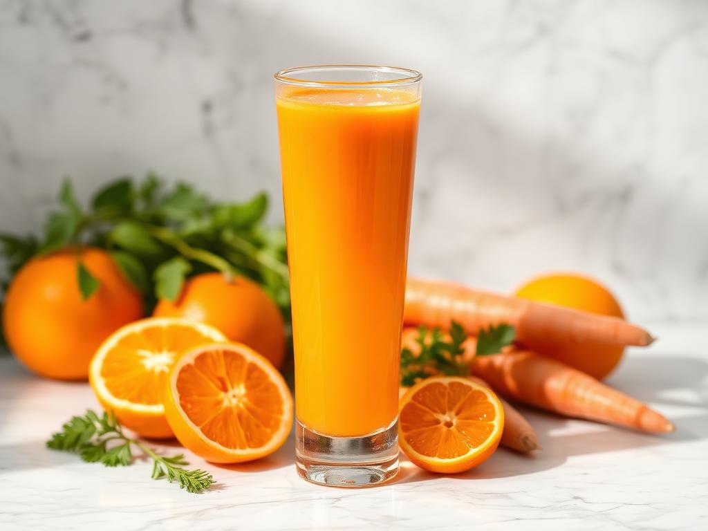 Halal Homemade Orange Carrot Immunity Juice Recipe