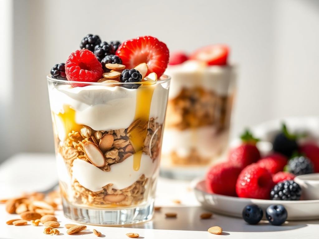 Halal Honey Almond Granola Parfait