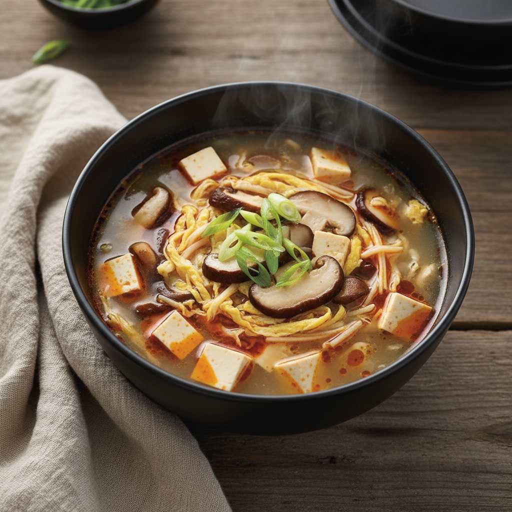 Halal Hot and Sour Soup Recipe Without Alcohol