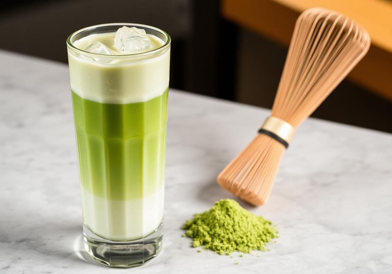 Halal Iced Matcha Latte Recipe No Alcohol