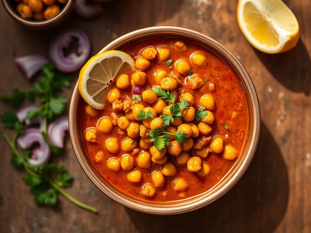 Halal Indian Style Chana Masala (Street Style)