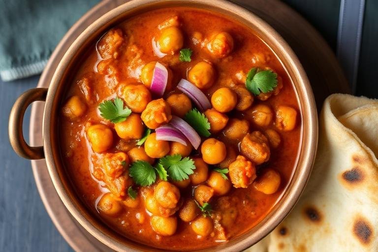 Halal Indian Style Chickpea Masala (Chana Masala) - Easy Stovetop