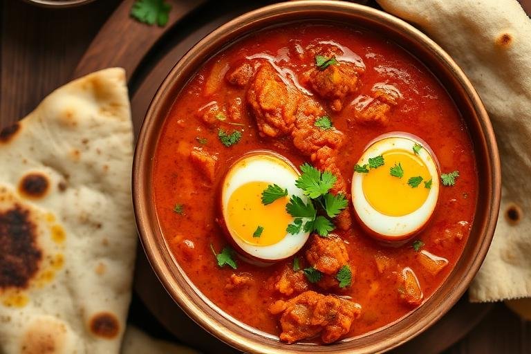 Halal Indian Style Egg Curry - Dhaba Style