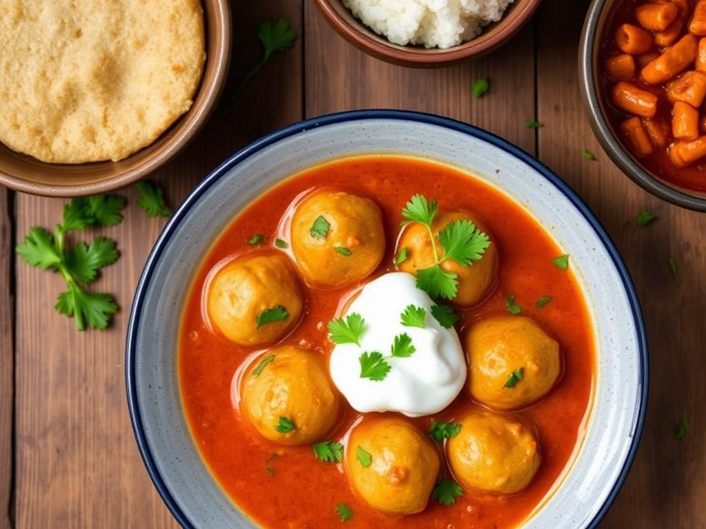 Halal Indian Style Lauki Kofta Curry (Baked)