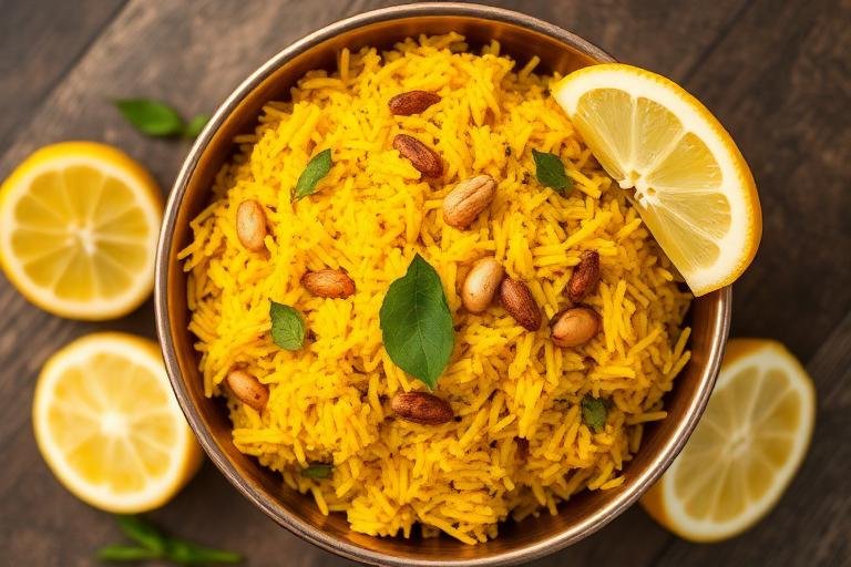 Halal Indian Style Lemon Rice - South Indian