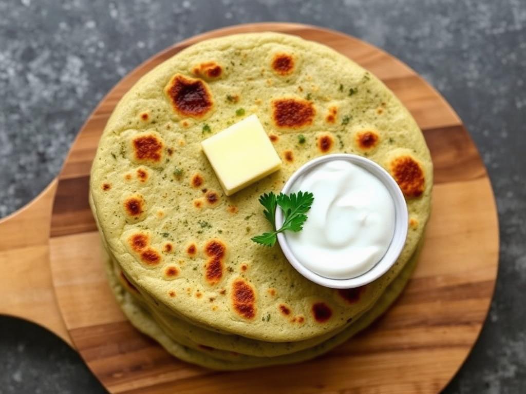 Halal Indian Style Methi Paratha (Healthy Flatbread)