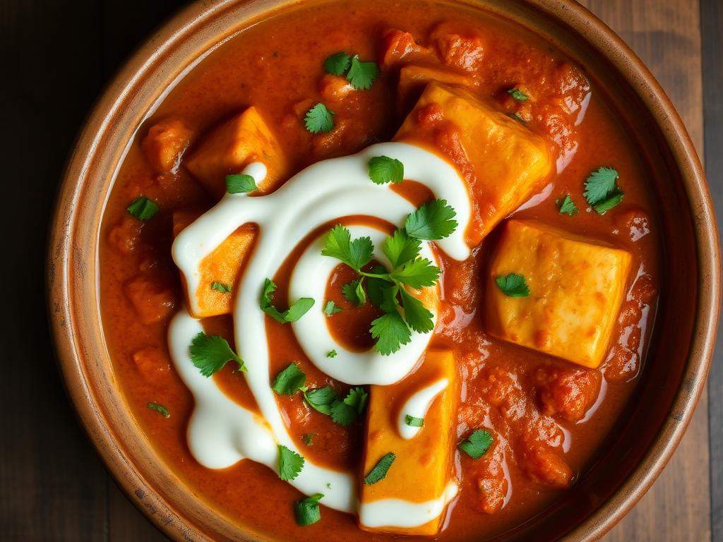 Halal Indian Style Paneer Lababdar (Creamy Tomato)