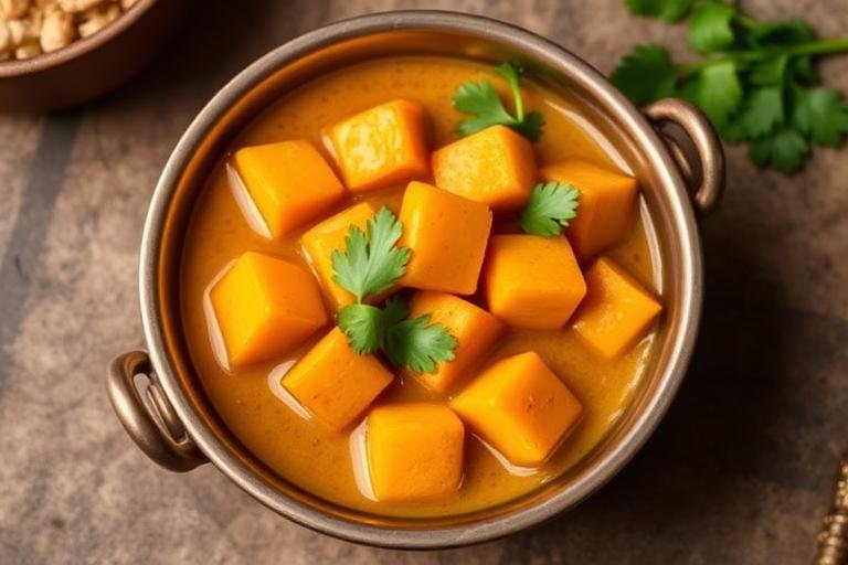 Halal Indian Style Pumpkin Curry (Kaddu)