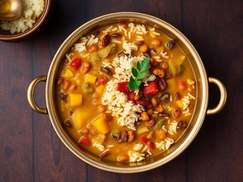 Halal Indian Style Vegetable Khichdi (One Pot Comforting)