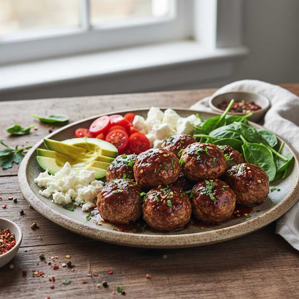 Halal Keto Air Fryer Turkey Meatballs