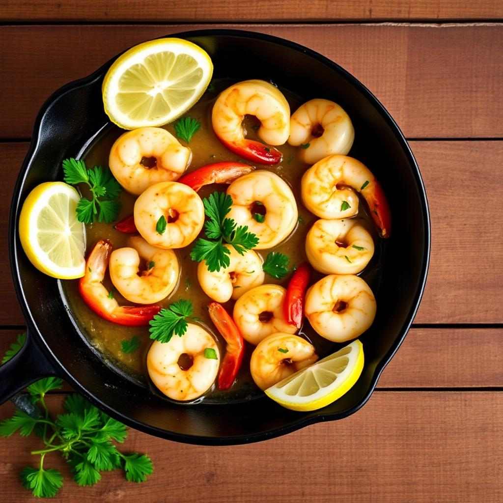 Halal Keto Lemon Garlic Shrimp Recipe