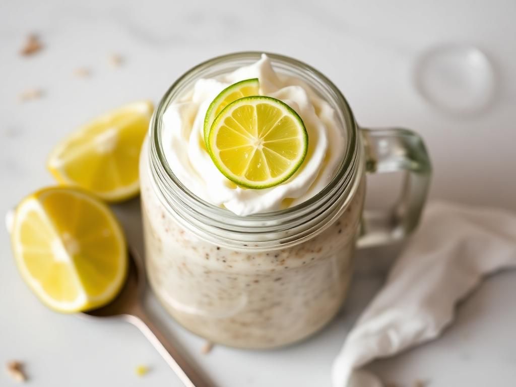 Halal Low Sugar Key Lime Overnight Oats Recipe