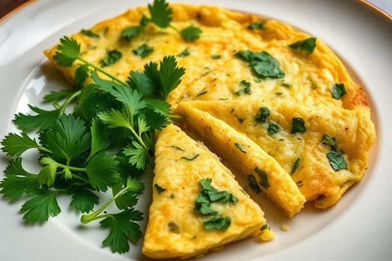 Halal Lebanese Herb Omelette (Ejje)