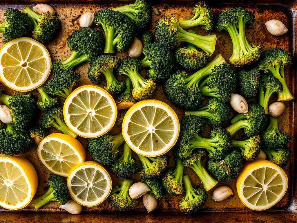 Halal Lemon Herb Roasted Broccoli Recipe