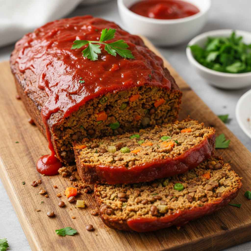 Halal Lentil Loaf (Vegetarian Healthy Meatless)