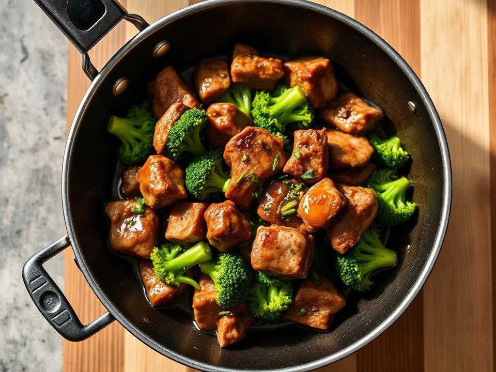 Halal Low Calorie Beef Stir Fry with Broccoli Recipe